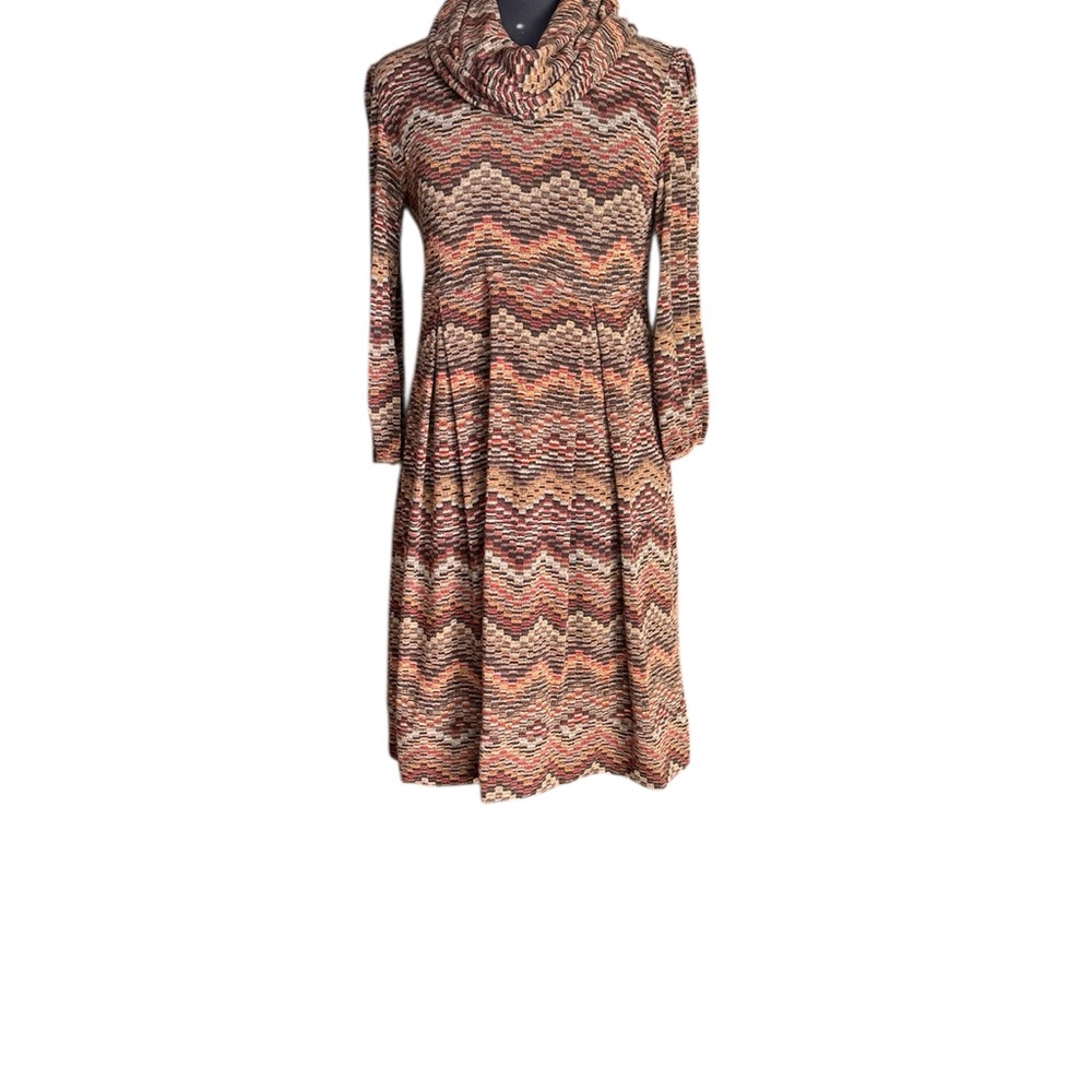 New Directions Cowl Neck A-Line Dress EUC